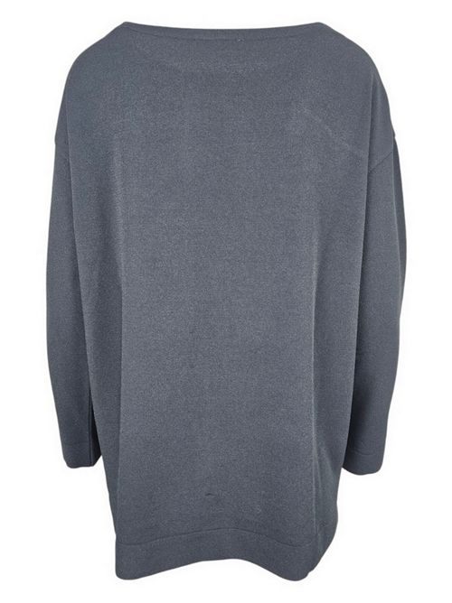 women's long blue elite sweater Base Milano | B1579-694852